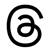 Threads  App Black Logo Icon PNG